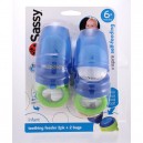 NSS-30076-A : Teething feeder 2pk + 2 bags (Blue)