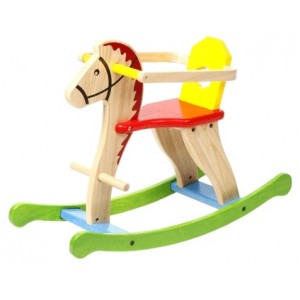 Voila : Colorful Rocking Horse with Child Guard ม้าโยกสีสวยพร้อมที่กันตก (S023K-AU)